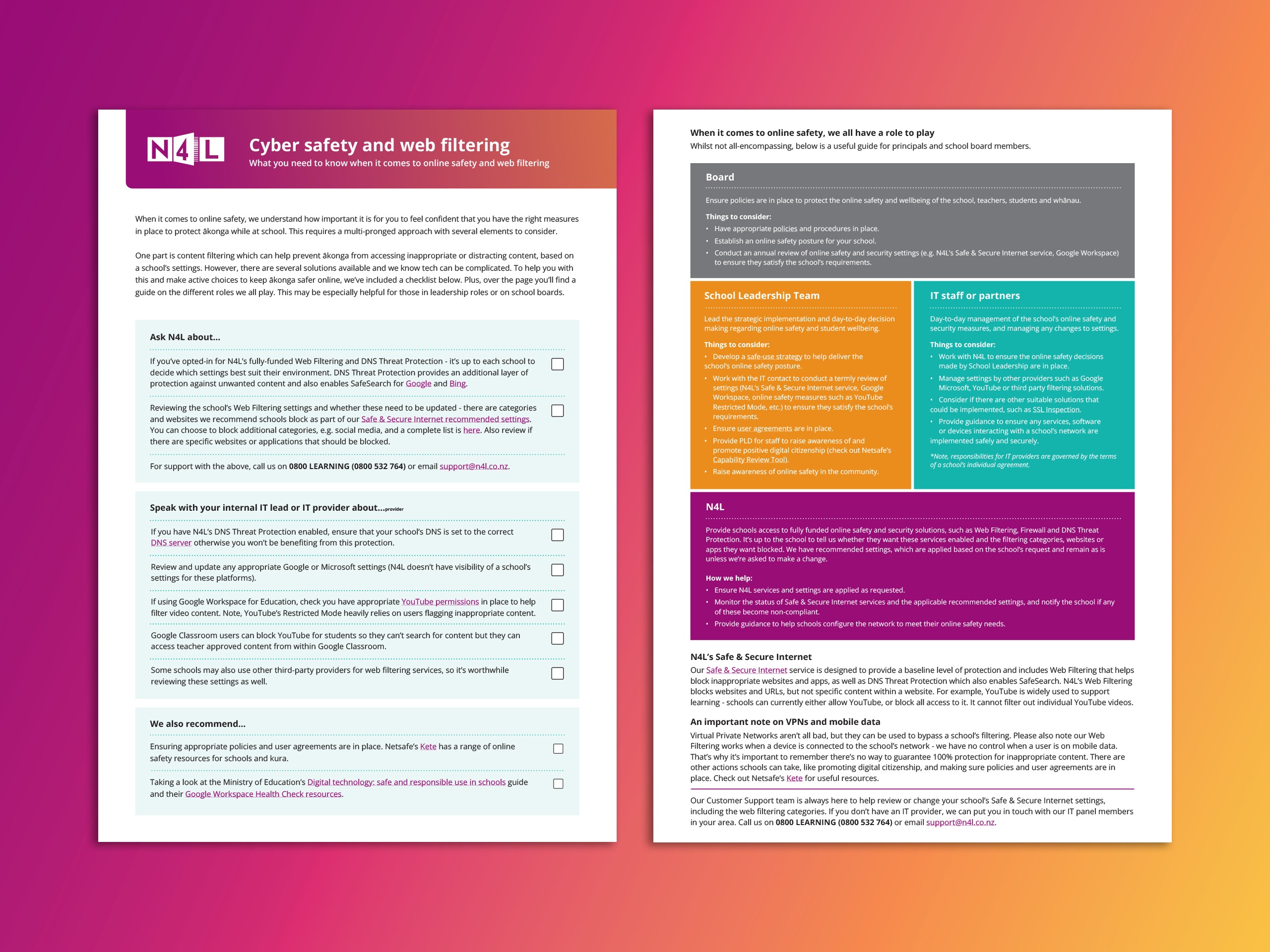 Three pages from the Statement of Performance Expectations report 