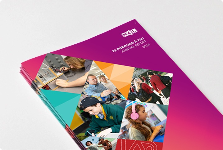 Photograph of the N4L annual report cover